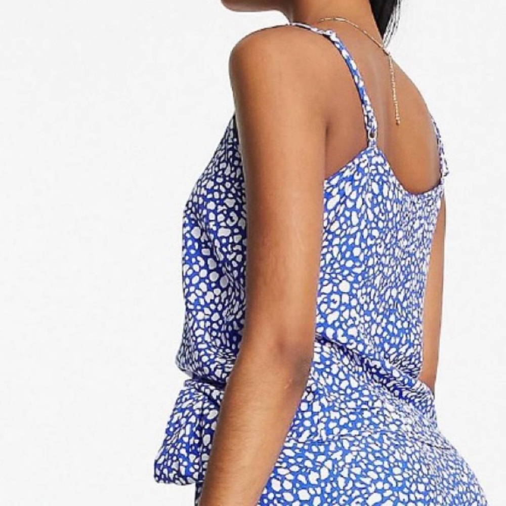 Style Cheat cami top in cobalt blue - Picture 4 of 8